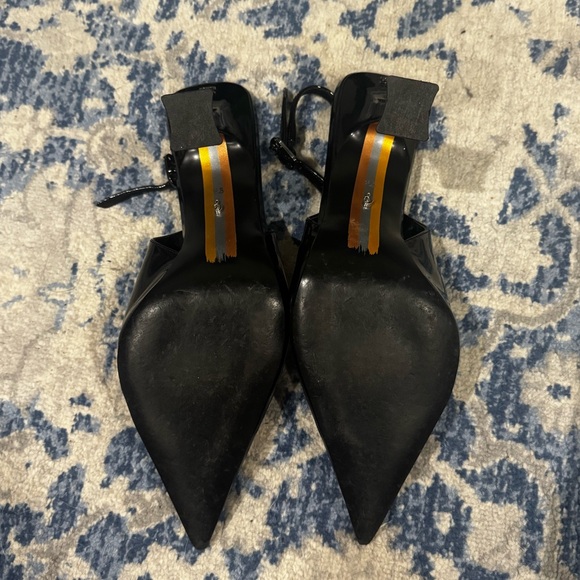 Sam Edelman Odette Black Slingback Heels- Size 8.5 - Picture 4 of 6